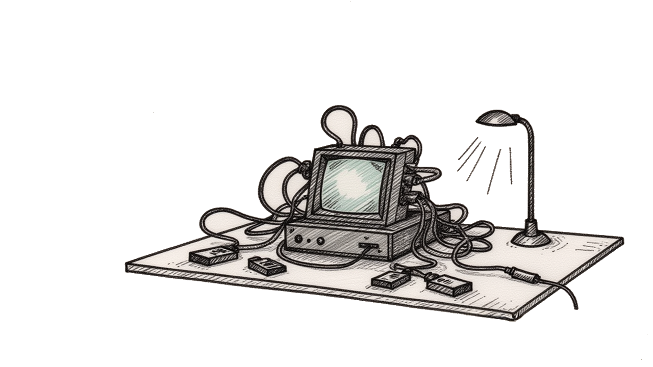 Viñeta editorial · sector tech